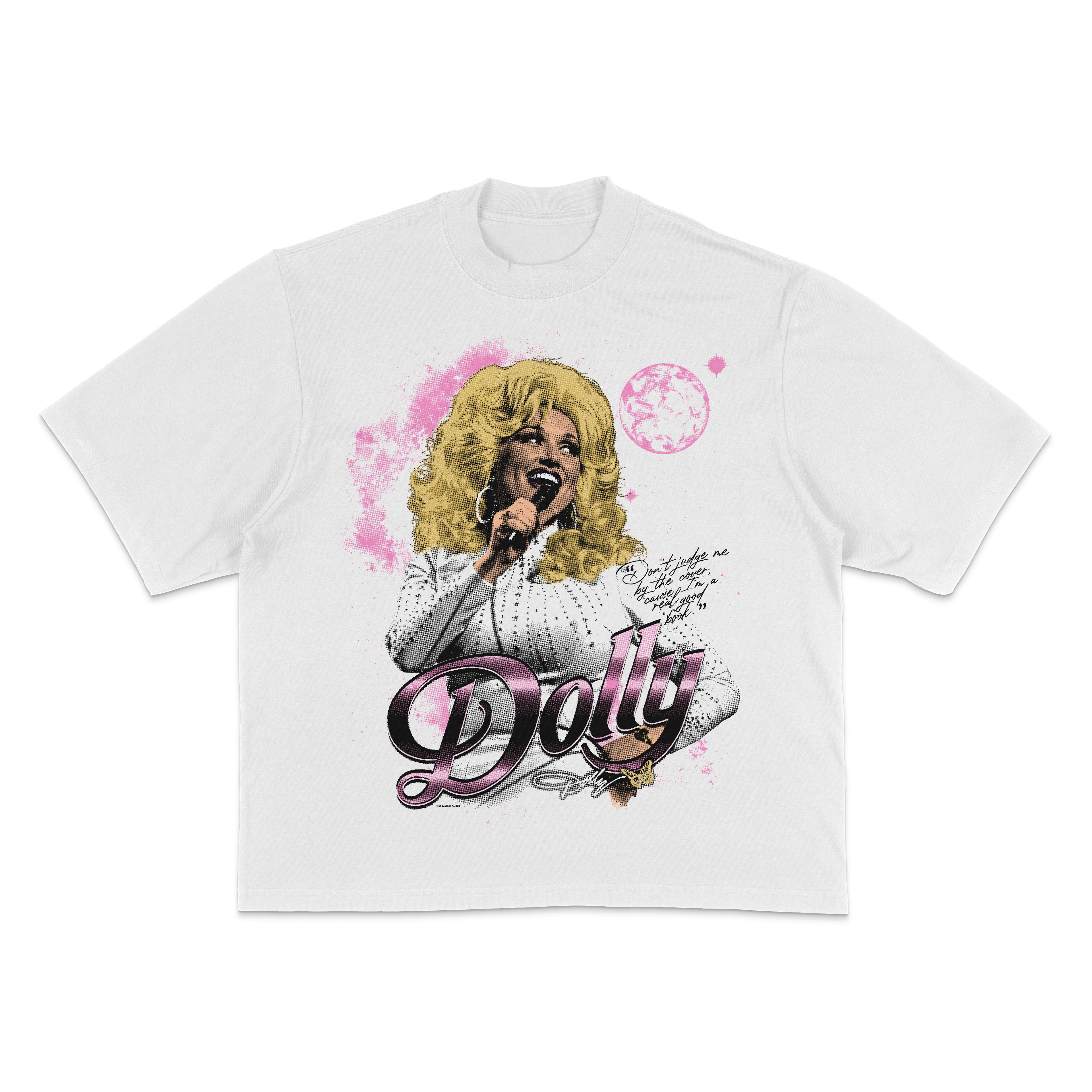 "Imagine That" Dolly Tee - White